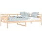 vidaXL Dormeuse in Legno Massello di Pino 90x200 cm