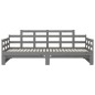 Dormeuse Estraibile Grigia Legno Massello di Pino 2x(90x200) cm Dormeuse Estraibile Grigia Legno Massello di Pino 2x(90x200) cm