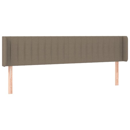 Testiera ad Orecchio Tortora 183x16x78/88 cm in Tessuto