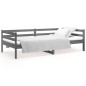 Dormeuse Grigia 90x190 cm in Legno Massello di Pino Dormeuse Grigia 90x190 cm in Legno Massello di Pino