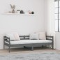 Dormeuse Grigia 90x190 cm in Legno Massello di Pino Dormeuse Grigia 90x190 cm in Legno Massello di Pino