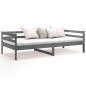 Dormeuse Grigia 90x190 cm in Legno Massello di Pino Dormeuse Grigia 90x190 cm in Legno Massello di Pino