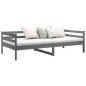 Dormeuse Grigia 90x190 cm in Legno Massello di Pino Dormeuse Grigia 90x190 cm in Legno Massello di Pino