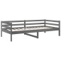 Dormeuse Grigia 90x190 cm in Legno Massello di Pino Dormeuse Grigia 90x190 cm in Legno Massello di Pino