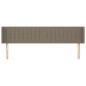 Testiera ad Orecchio Tortora 183x16x78/88 cm in Tessuto Testiera ad Orecchio Tortora 183x16x78/88 cm in Tessuto