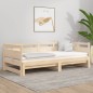 Dormeuse Estraibile in Legno Massello di Pino 2x(90x200) cm Dormeuse Estraibile in Legno Massello di Pino 2x(90x200) cm
