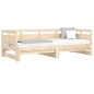 Dormeuse Estraibile in Legno Massello di Pino 2x(90x200) cm Dormeuse Estraibile in Legno Massello di Pino 2x(90x200) cm