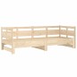 Dormeuse Estraibile in Legno Massello di Pino 2x(90x200) cm Dormeuse Estraibile in Legno Massello di Pino 2x(90x200) cm
