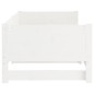 vidaXL Dormeuse Estraibile Bianca Legno Massello di Pino 2x(90x190) cm vidaXL Dormeuse Estraibile Bianca Legno Massello di Pino 2x(90x190) cm