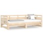 Dormeuse Estraibile in Legno Massello di Pino 2x(90x190) cm Dormeuse Estraibile in Legno Massello di Pino 2x(90x190) cm
