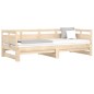 Dormeuse Estraibile in Legno Massello di Pino 2x(90x190) cm Dormeuse Estraibile in Legno Massello di Pino 2x(90x190) cm