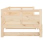 Dormeuse Estraibile in Legno Massello di Pino 2x(90x190) cm Dormeuse Estraibile in Legno Massello di Pino 2x(90x190) cm