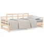 Dormeuse Estraibile in Legno Massello di Pino 2x(90x200) cm Dormeuse Estraibile in Legno Massello di Pino 2x(90x200) cm