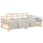 Dormeuse Estraibile in Legno Massello di Pino 2x(90x200) cm Dormeuse Estraibile in Legno Massello di Pino 2x(90x200) cm