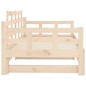 Dormeuse Estraibile in Legno Massello di Pino 2x(90x200) cm Dormeuse Estraibile in Legno Massello di Pino 2x(90x200) cm