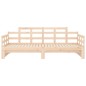 Dormeuse Estraibile in Legno Massello di Pino 2x(90x190) cm Dormeuse Estraibile in Legno Massello di Pino 2x(90x190) cm