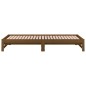 Dormeuse Estraibile Miele 2x(90x200) cm Legno Massello di Pino