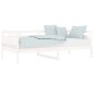 Dormeuse Bianca in Legno Massello di Pino 90x190 cm Dormeuse Bianca in Legno Massello di Pino 90x190 cm