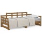 Dormeuse Estraibile Miele Legno Massello di Pino 2x(80x200) cm Dormeuse Estraibile Miele Legno Massello di Pino 2x(80x200) cm