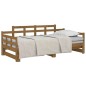 Dormeuse Estraibile Miele Legno Massello di Pino 2x(80x200) cm Dormeuse Estraibile Miele Legno Massello di Pino 2x(80x200) cm