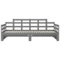 Dormeuse Estraibile Grigia Legno Massello di Pino 2x(80x200) cm Dormeuse Estraibile Grigia Legno Massello di Pino 2x(80x200) cm