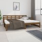 Dormeuse Estraibile Miele Legno Massello di Pino 2x(90x190) cm Dormeuse Estraibile Miele Legno Massello di Pino 2x(90x190) cm