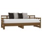 Dormeuse Estraibile Miele Legno Massello di Pino 2x(90x190) cm Dormeuse Estraibile Miele Legno Massello di Pino 2x(90x190) cm