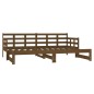 Dormeuse Estraibile Miele Legno Massello di Pino 2x(90x190) cm Dormeuse Estraibile Miele Legno Massello di Pino 2x(90x190) cm