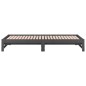 Dormeuse Estraibile Grigia 2x(90x200) cm Legno Massello di Pino Dormeuse Estraibile Grigia 2x(90x200) cm Legno Massello di Pino