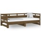Dormeuse Estraibile Miele Legno Massello di Pino 2x(80x200) cm Dormeuse Estraibile Miele Legno Massello di Pino 2x(80x200) cm