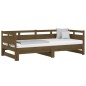 Dormeuse Estraibile Miele Legno Massello di Pino 2x(80x200) cm Dormeuse Estraibile Miele Legno Massello di Pino 2x(80x200) cm