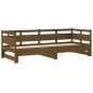 Dormeuse Estraibile Miele Legno Massello di Pino 2x(80x200) cm Dormeuse Estraibile Miele Legno Massello di Pino 2x(80x200) cm