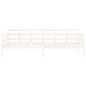 Dormeuse Bianca in Legno Massello di Pino 80x200 cm Dormeuse Bianca in Legno Massello di Pino 80x200 cm