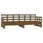 Dormeuse Estraibile Miele Legno Massello di Pino 2x(80x200) cm