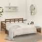 Dormeuse Estraibile Miele Legno Massello di Pino 2x(90x190) cm Dormeuse Estraibile Miele Legno Massello di Pino 2x(90x190) cm