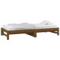 Dormeuse Estraibile Miele 2x(90x190) cm Legno Massello di Pino Dormeuse Estraibile Miele 2x(90x190) cm Legno Massello di Pino