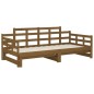 Dormeuse Estraibile Miele Legno Massello di Pino 2x(90x200) cm Dormeuse Estraibile Miele Legno Massello di Pino 2x(90x200) cm
