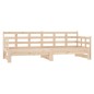Dormeuse Estraibile in Legno Massello di Pino 2x(90x190) cm Dormeuse Estraibile in Legno Massello di Pino 2x(90x190) cm