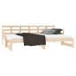 Dormeuse Estraibile in Legno Massello di Pino 2x(90x190) cm Dormeuse Estraibile in Legno Massello di Pino 2x(90x190) cm
