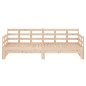 Dormeuse Estraibile in Legno Massello di Pino 2x(90x190) cm Dormeuse Estraibile in Legno Massello di Pino 2x(90x190) cm