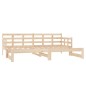Dormeuse Estraibile in Legno Massello di Pino 2x(90x190) cm Dormeuse Estraibile in Legno Massello di Pino 2x(90x190) cm