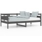Dormeuse in Legno Massello di Pino Grigio 90x190 cm Dormeuse in Legno Massello di Pino Grigio 90x190 cm