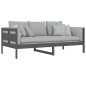 Dormeuse in Legno Massello di Pino Grigio 90x190 cm Dormeuse in Legno Massello di Pino Grigio 90x190 cm