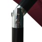 Ombrellone a 3 Livelli Palo in Alluminio Rosso Bordò 2,5x2,5 m Ombrellone a 3 Livelli Palo in Alluminio Rosso Bordò 2,5x2,5 m