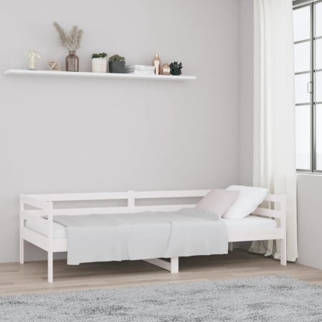 Dormeuse Bianca 90x190 cm in Legno Massello di Pino