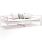 Dormeuse Bianca 90x190 cm in Legno Massello di Pino Dormeuse Bianca 90x190 cm in Legno Massello di Pino