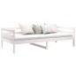 Dormeuse Bianca 90x190 cm in Legno Massello di Pino Dormeuse Bianca 90x190 cm in Legno Massello di Pino
