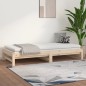 Dormeuse Estraibile 2x(90x190) cm Legno Massello di Pino Dormeuse Estraibile 2x(90x190) cm Legno Massello di Pino