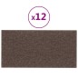 Pannelli Murali 12 pz Tortora 60x30 cm in Tessuto 2,16 m² Pannelli Murali 12 pz Tortora 60x30 cm in Tessuto 2,16 m²