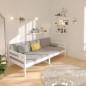 Dormeuse Bianca 90x190 cm in Legno Massello di Pino Dormeuse Bianca 90x190 cm in Legno Massello di Pino